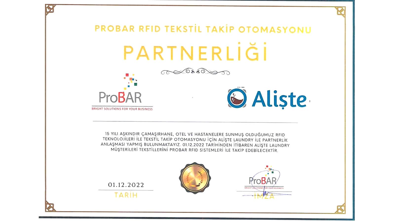 PROBAR - ALİŞTE Belge